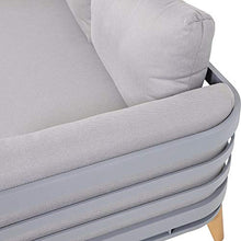 Divano angolare in Alluminio Grigio con Tavolo - Garden Lounge Phora