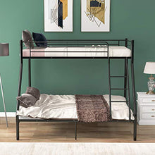 Letto a castello in metallo, struttura tripla in metallo, per letto singolo e matrimoniale, 3 posti letto, letto a castello per camera dei bambini, dormitorio, camera da letto