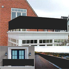 Moboo Frangivista PB2 PES per balcone con occhielli e fascetta per cavi, disponibile in 8 giorni, in 5 misure e 2 colori 420D (nero, 0,9 x 4 m)