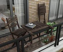 INTERBUILD Stockholm Dimensione del Desktop: 60X45 CM Balcony Pieghevole Tavolo da Ponte Regolabile FSC Legno di Acacia Color Espresso
