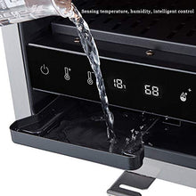 CLING Armadio per sigari Armadio per Temperatura e umidità Costanti Armadio idratante per Uso Domestico Touch Control Inossidabile con Pannello LED con Ripiani in Legno di Cedro Spagnolo