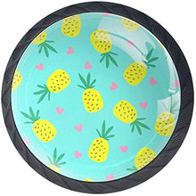 Cuore di ananas Pomelli per Porta Set di 4 Pomelli per Mobili Manopole per Cassetti Cucina Armadio Vetro