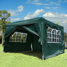 Outsunny Gazebo da Giardino Impermeabile con Pannelli Laterali Pieghevole 3x3m