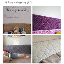 uyeoco Copertura per Testiera per Letto Copri Testata Letto Matrimoniale/Singolo Premium Imbottita Elastica Copritestata Letto Velluto Fodera Protezione Anti-collisione Cuscino