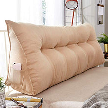 YAHAO Cuscino Comodo Triangolare Cuscino di Lettura Letto Divano Sfoderabile Cerniera Complessivamente Lavabile,A-120 * 50cm