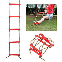ffu Scala da Arrampicata per Bambini, Attrezzature per Lo Sport All'aperto per Scaletta da Arrampicata A Corda Single-Ended