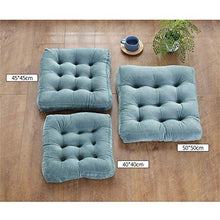 XHNXHN - Cuscino quadrato per sedia, imbottito, per interni ed esterni (sedia non inclusa). Colore: blu, 50 x 50 cm.