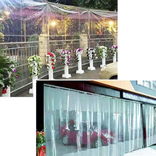 YLKCU Teloni Telo Trasparente telone in PVC Impermeabile Addensato con Occhielli per Veranda da Balcone, Serra da Esterno, 650 g/㎡ (Colore: Trasparente, Dimensioni: 1x1,5 m)