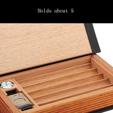 Cigar Humidor, Legno di Cedro Solido Cigar Box Libro Cigar Box con Il Sigaro Cutter 5 Sticks (260 * 163 * 40MM),A
