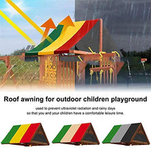 Iwinna - Telo di ricambio per tettuccio, universale, impermeabile, colorato, per parco giochi, giardino, patio, altalena, 132 x 226 cm