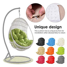 Cuscino per sedia a forma di uovo, smontabile, lavabile, in vimini, per sedie a dondolo, per sedie a dondolo, comodo e spesso, per patio, giardino, esterni, interni