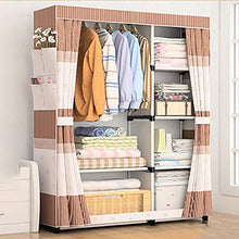JHDDP3. Armadio Semplice Armadio Armadio in Stoffa Appeso Tessuto Assemblaggio Telaio Assemblaggio Cornice Armadio Deposito Camera da Letto Mobili da Letto 170 * 105 * 45cm 2