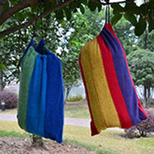 Outdoor Single Double Canvas Amaca Camera da letto Portatile per interni ed esterni Corda per uso domestico Amaca Altalena Camera da letto per studenti - Rosso - M