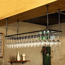 Leifeng Tower Classico Wine Rack Semplice Bar Europea Rack Wine Glass Rack Hanging Wine Rack Rack Upside Giù Vino (Color : Black)