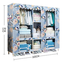 JFFFFWI Armadio assemblato Semplice Armadio in Legno Massiccio 165 * 45 * 170cm (Colore: C)