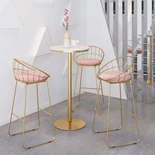N/Z Daily Equipment Stool Dining Table Set 3 Piece Barstools Fashion Elegant Breakfast Bistro Pub Table with 2 Chairs for Kitchen And Restaurant Set of 3