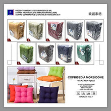 EUROSTYLE Cuscini Sedia 4 Pezzi 40X40CM Imbottito per Interno, Esterno 2 Laccetti 4 Punti (Grigio)