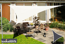 Kookaburra 5 m avorio tessuto ombra a vela impermeabile triangolo con parasole da giardino