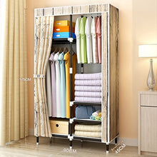 Mmm& Armadio Guardaroba Moderno Semplice ed Economico, Doppio Armadio in Tessuto (Colore : #1, Dimensioni : B)