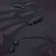 N / A mobili coperture mobili di Copertura da Giardino in Rattan Giardino Esterno Rotondo Impermeabile e Facile da Indossare Copertura 25 Altezza in Giardino mobili (Colore, Nero, Dimension.