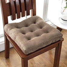 XHNXHN - Cuscino quadrato per sedia, imbottito, per interni ed esterni (sedia non inclusa) - marrone chiaro 40 x 40 cm