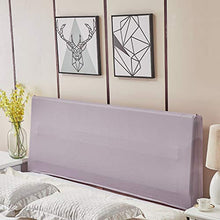 PETSOLA Copri Testiera Testiera Letto in Poliestere Elasticizzato Lunghezza 35-47 - Viola Chiaro, 180 cm