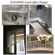 JFFFFWI Cat Balcone Rete, Bambini Rete Protettiva Decorazione Decor Rete Protezione di Sicurezza Recinzione Arrampicata Corda Intrecciata Cargo Rimorchio per ringhiere Scale Parco Giochi Bambini Dec