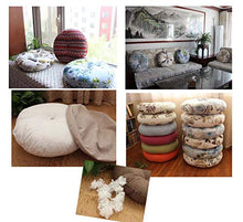 Black Temptation Cuscino Sedile Rotondo Giapponese, Cuscino futon Tatami, Pouf da Terra [Fiore 03]