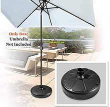 Okssud Base Rotonda per ombrellone in plastica,Portaombrelli Adatto per aste da 35-38 mm,per Esterni Terrazza