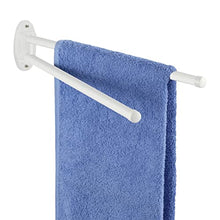 WENKO Portasalviette a 2 bracci orientabili Basic, bianco - 2 bracci mobili, Metallo, 4.5 x 9.5 x 41 cm, Bianco
