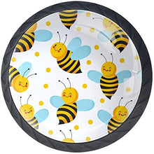 Api volanti Pomelli per Porta Set di 4 Pomelli per Mobili Manopole per Cassetti Cucina Armadio Vetro