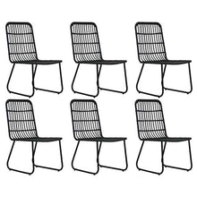 FAMIROSA Set da Pranzo da Giardino 7 pz in Polyrattan e Vetro-0247