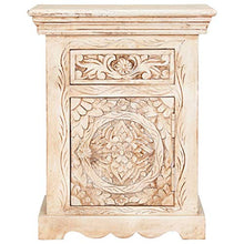 Comodino 40x30x50 cm in Legno Massello di Mango