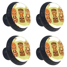 Tribù hawaiana 4 PCS Pomelli per Porta, Pomolo per Mobile, Pomelli per Mobili con Viti, Maniglia per Armadietto, Pomelli per Porta, Pomelli per Cassetti per Porta, Armadio, Cassetto e Credenza