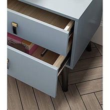 Comodino Comodino con Pannello a Base di Legno con Forte capacità di Cuscinetto per Camera da Letto, Studio, ECC. Bellissimo. Blu