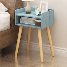 Comodino Casa Camera Accessori Ufficio Universitaria Vintage Comodino Camera da Letto Night Stand Tavolino Legno Gambe Comodino con Blu cassetto di immagazzinaggio tavolini Set Comodino Lato Letto