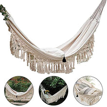 SIMGULAM 200 Cm * 150 Cm Hammock Stile Bohémien in Pizzo Pizzo Tesel Doppio Hammock Sedia in Rete Indoor Appeso Swing Decorazioni per La Casa