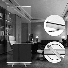 KMILE Piano in Piedi Starnuscy Guard Partition Room Dividerers Barriera Roll-up Barriera Premium Base Roll Up Banner SneeStanding Sneeze Guard, 6 (Size : 80x200cm(31.5x78.7in))