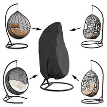 Suading, copertura impermeabile per sedia a dondolo da appendere per patio, resistente al vento, protezione per mobili da giardino, 75 H x 114,3 cm D