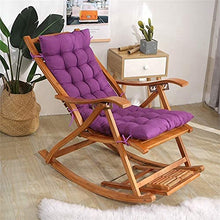 eewopjkj Cuscino per lettini Prendisole Supporto per Schienale Alto Addensare Cuscino per Sedia Relax Extra-Large Cuscino reclinabile Cuscini per Sedia a Dondolo Cuscini da Giardino-Viola 40x110 cm