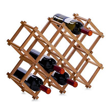 Zeller 13567 Scaffale portabottiglie in bambù 54 x 14.5 x 38 cm