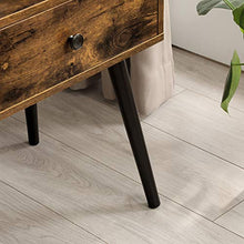VASAGLE Comodino, Tavolino con Cassetto e Gambe Affusolate, in Stile Vintage, Marrone Vintage LET176B01