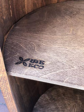 Weeco - Mobile bar a forma di botte, in legno, 81 cm, con ripiano