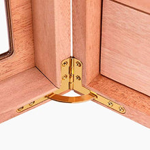 SMEJS Portable Cigar Humidor Desktop - Cigar Box Valigia con igrometro e umidificatore