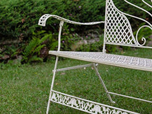 Nostalgia Giardino Panca Ferro Antico Stile mobili in Avorio Giardino
