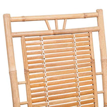 vidaXL Sedia a Dondolo da Esterno Giardino in Bamboo Relax Poltrona Oscillante