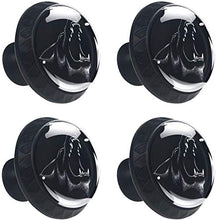 Hunting Wolf Pomelli per Porta Set di 4 Pomelli per Mobili Manopole per Cassetti Cucina Armadio Vetro