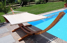 SAS AS-S Supporto para Amaca XXL 410cm Deluxe Nobile in Legno larice MOD. 'Dominica' con Amaca