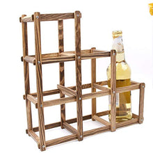 N-B 3/6/10 Bottiglie Houlder, Pieghevole in Legno Whisky Vino Rosso portabottiglie portabottiglie casa
