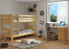 Erst-Holz Letto a Castello 90x200 in Pino divisibile con doghe rigide e nicchia 70cm 60.15-09Ni70